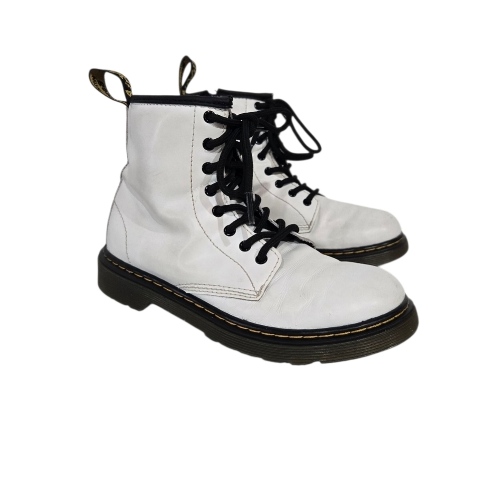 Dr Martens White Combat Boots Girls 3